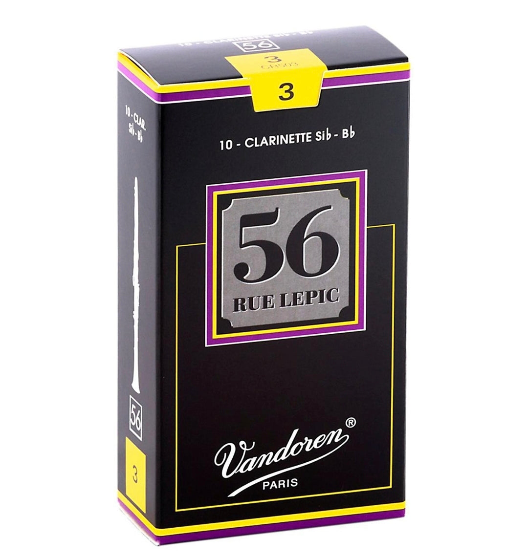 Vandoren 56 Rue Lepic Bb Clarinet Reeds Strength 3 Box of 10