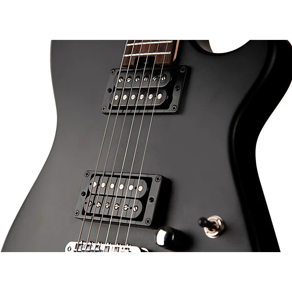 Guitarra con firma de Matthew (Matt) Bellamy de la serie Cort Meta MBM-1, color negro satinado