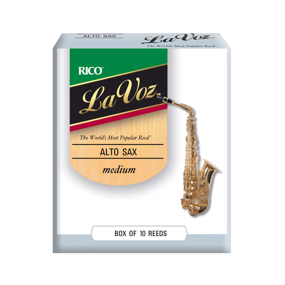 La Voz Alto Saxophone Reeds Medium Box of 10