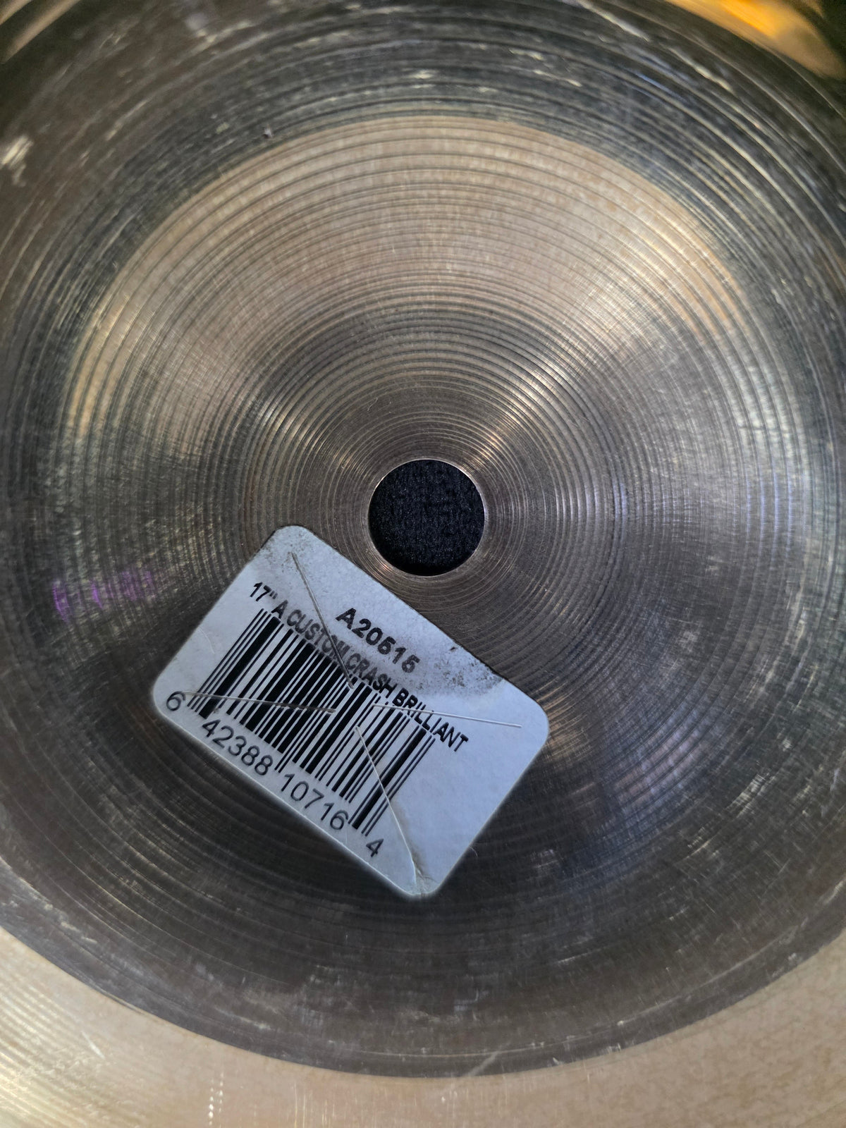 USED - Zildjian A Custom Brilliant Crash Cymbal 17in - GREAT DEAL!