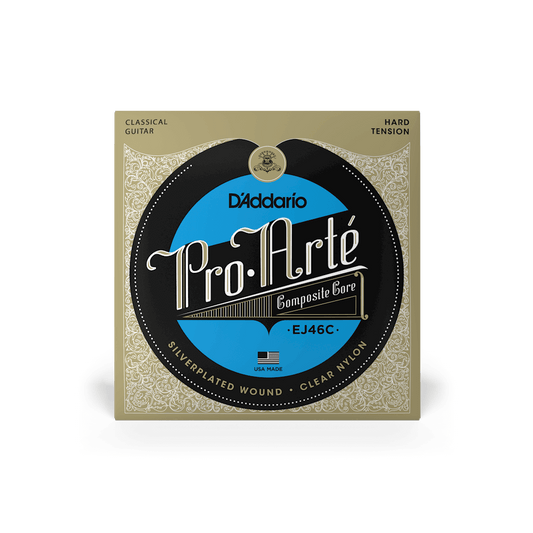 D'Addario Pro-Arté, Hard Tension, Nylon Student Classical Guitar Strings (EJ46C)