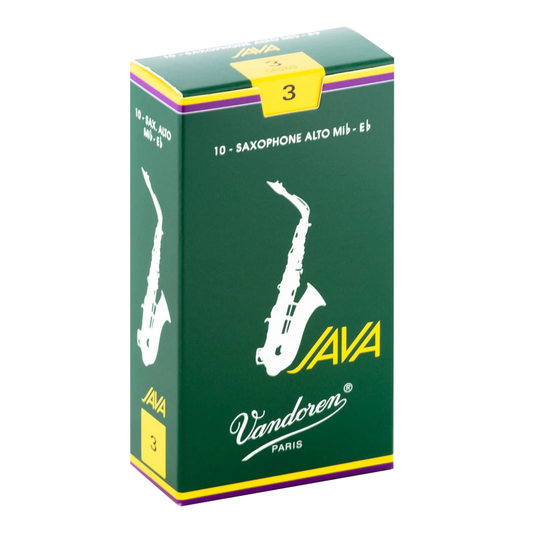 Vandoren JAVA Alto Saxophone Reeds Strength - 3.0, Box of 10