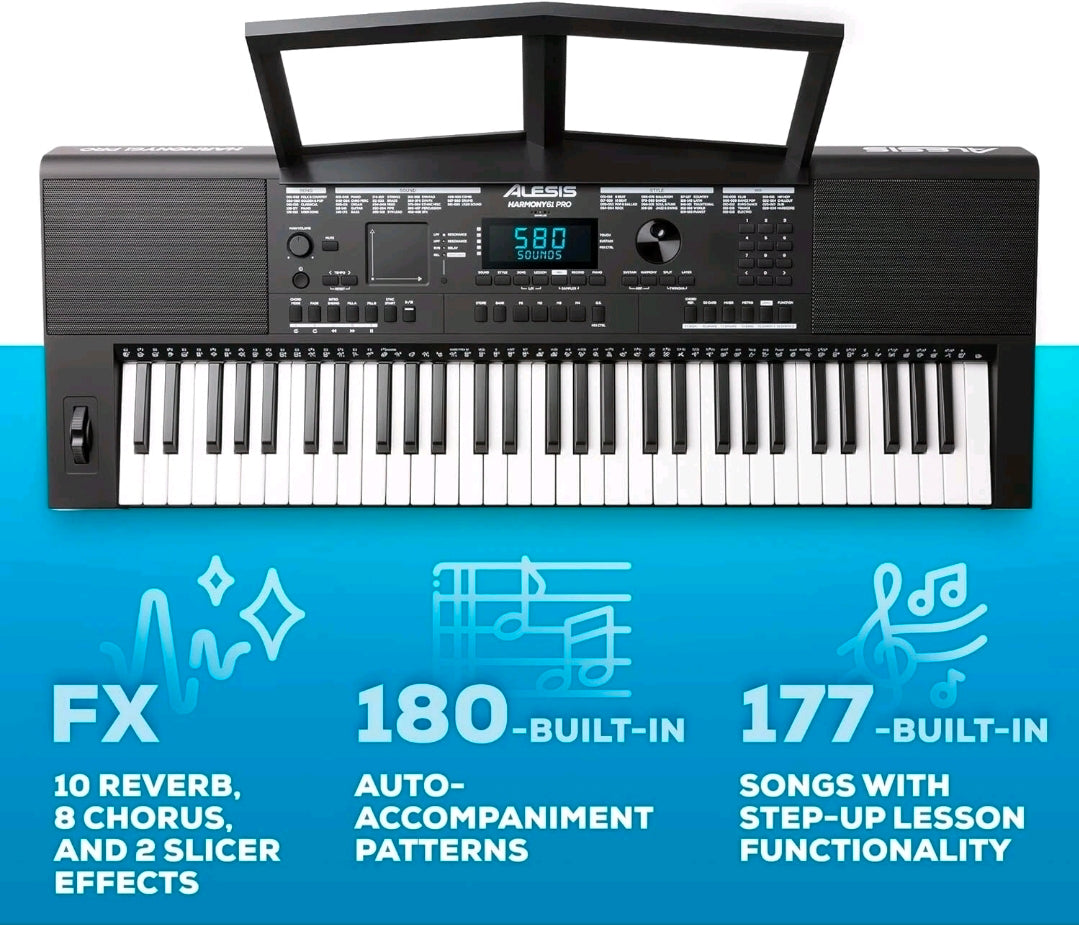 ALESIS HARMONY 61 PRO Keyboard w/ Stand & Bench Combo