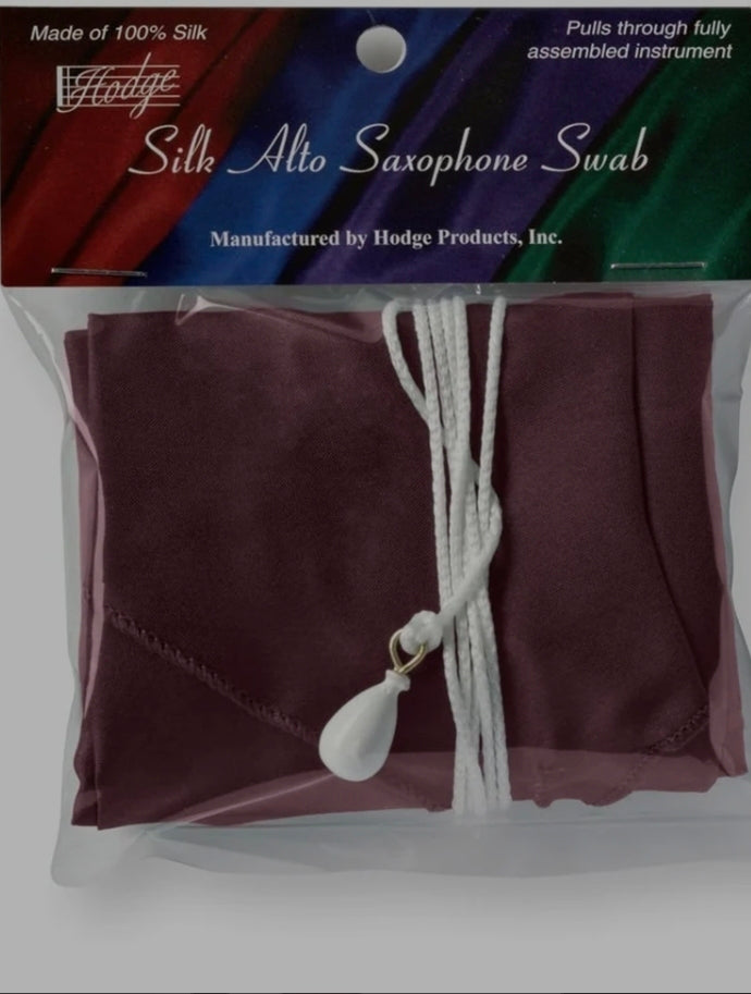 Hodge Silk Alto Sax Swab-Burgundy