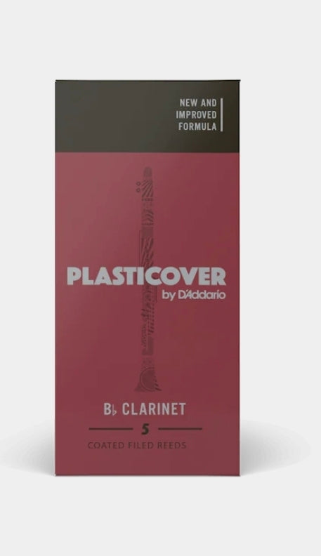 Plasticover by D'Addario Bb Clarinet Reeds
Strength 3.5, 5-Pack