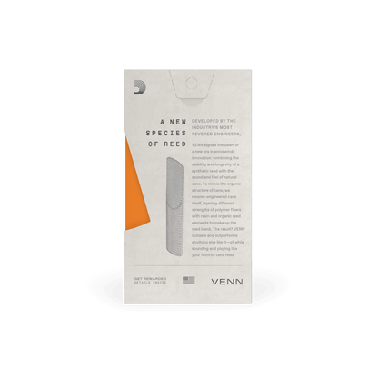 D'Addario VENN TENOR SAXOPHONE REEDS
Strength 2.5, 1-Pc