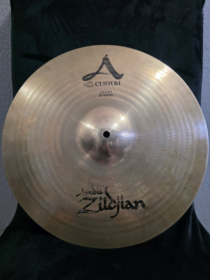 USED - Zildjian A Custom Brilliant Crash Cymbal 16in - GREAT DEAL!!