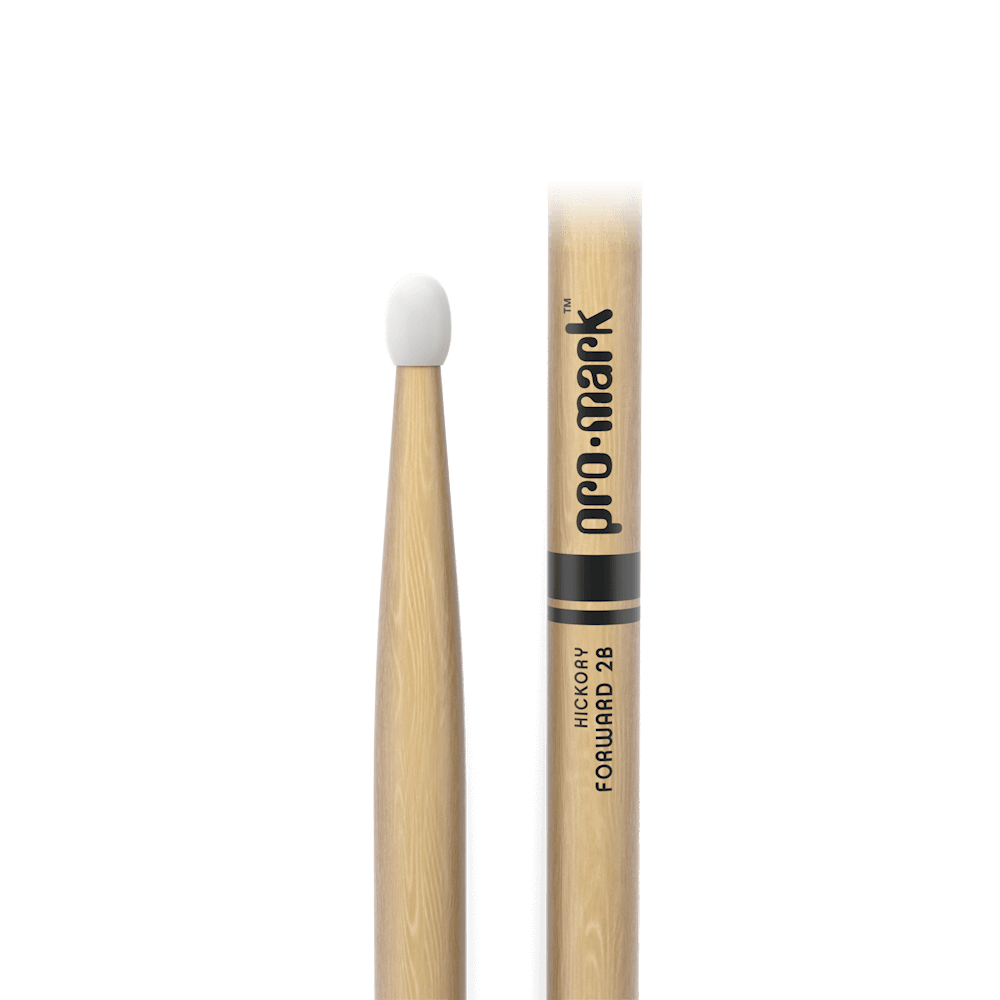 PROMARK Classic Forward 2B Hickory Drumsticks, (Nylon Tip) - 1 Pair