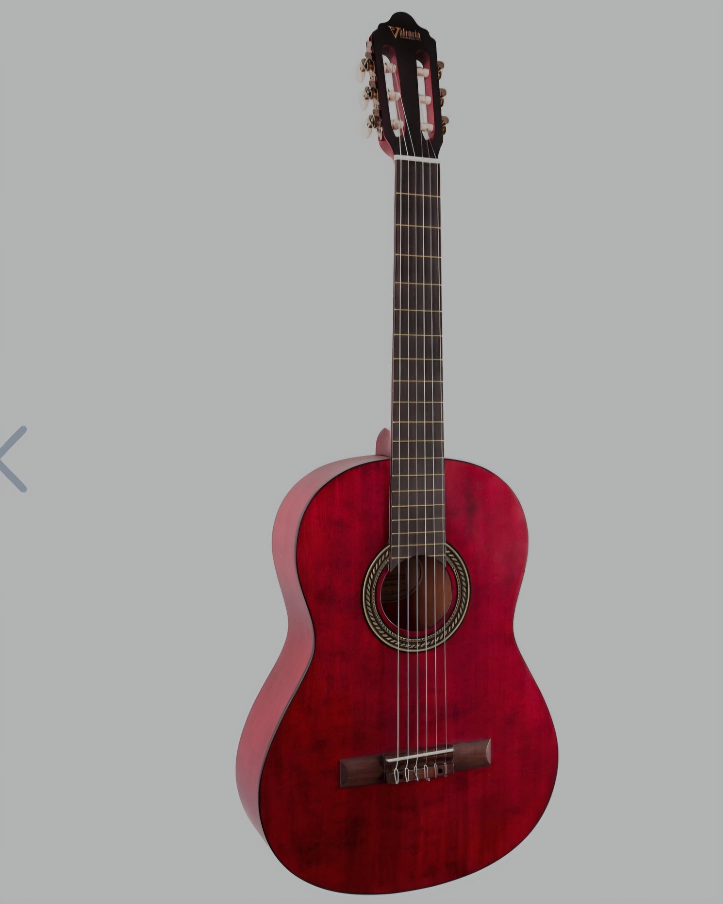 Valencia 200 Series Full Size Classical Acoustic Guitar Transparent Wine Red