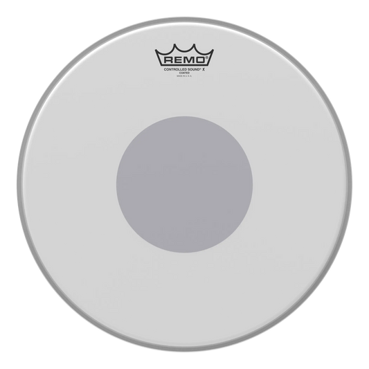Remo Controlled Sound X Coated Snare Batter w/ Reverse Dot Drumhead - 14 inch