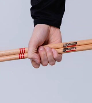 WOODIES Signature 5B Long (short taper, round wooden tip) Drumsticks