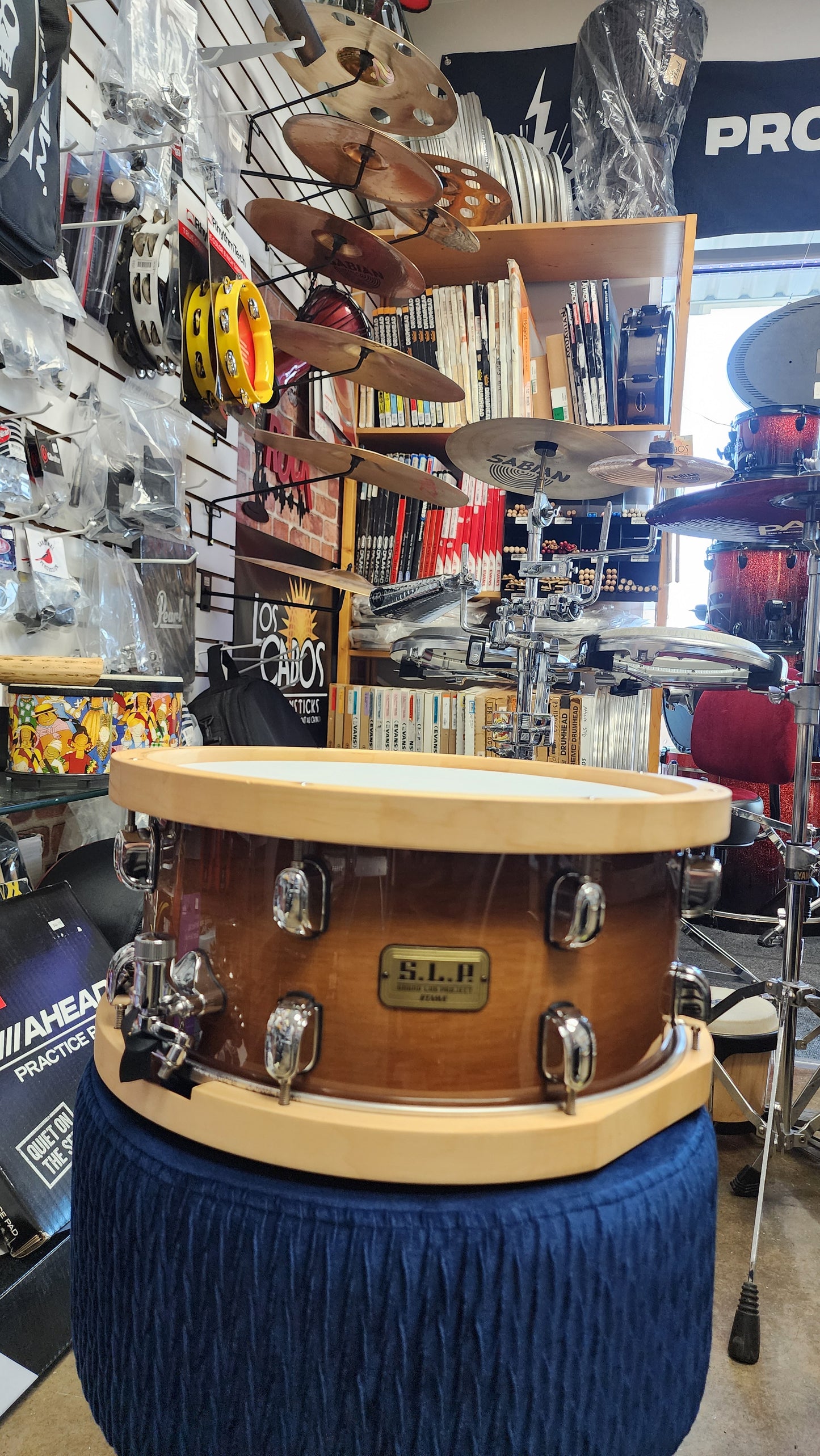 Tama S.L.P. Studio Maple Snare Drum - 6.5 x 14 inch - Sienna