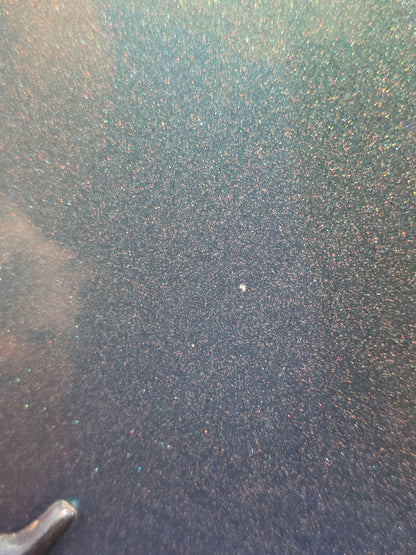 (Tex-Mex Bajo Quinto in light blue sparkle, Cedar wood. (Small blemishes = Big discount!!)