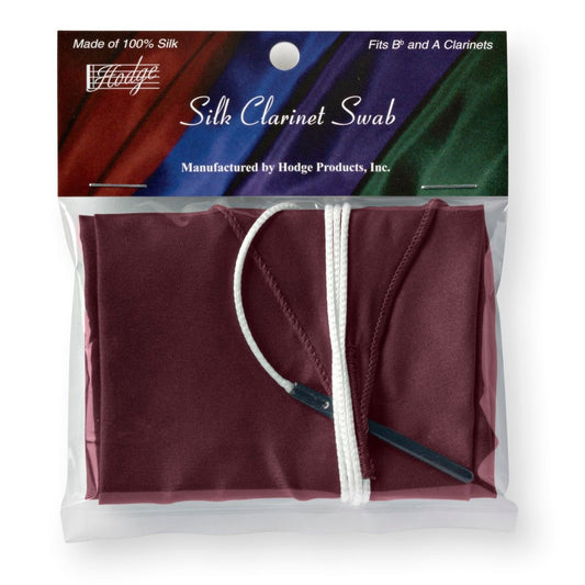Hodge Silk Bb & A Clarinet Swab-Burgundy