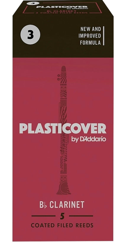 Plasticover by D'Addario Bb Clarinet Reeds
Strength 3.0, 5-Pack