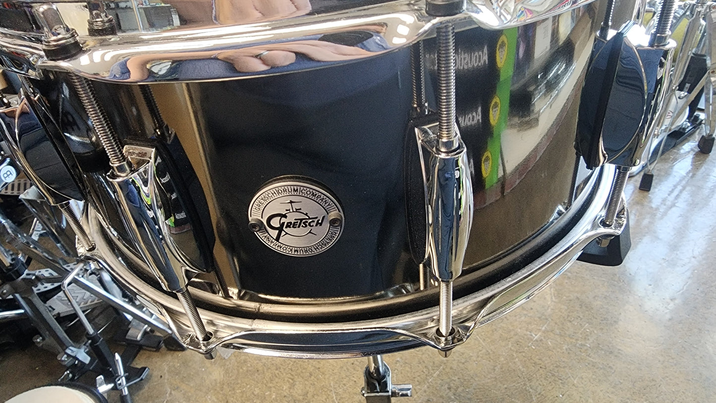 Gretsch Black Nickel Over Steel 14x6.5 Snare Drum