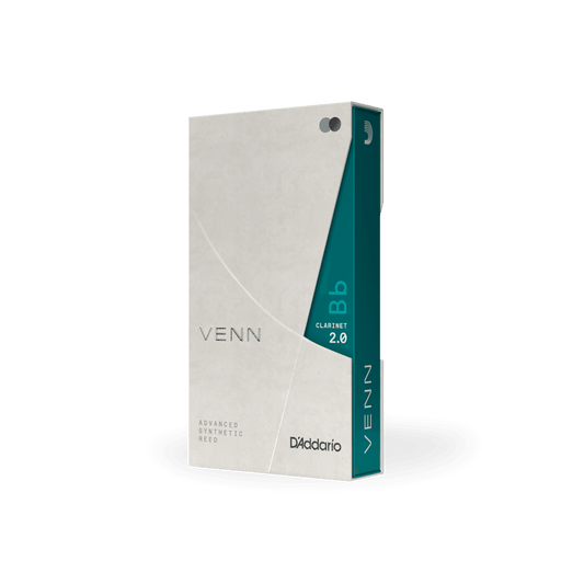 D'Addario VENN Bb Clarinet REEDS Strength 2.0, 1-Pc