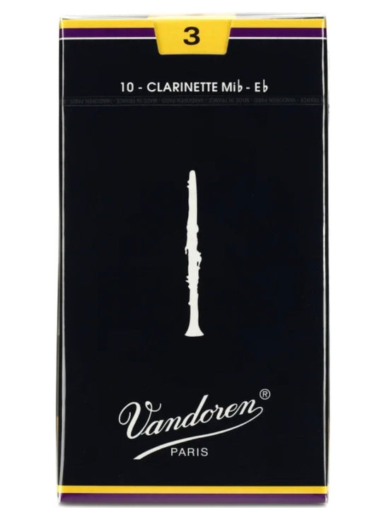 Vandoren Traditional Eb  Clarinet Reeds Strength 3; Box of 10