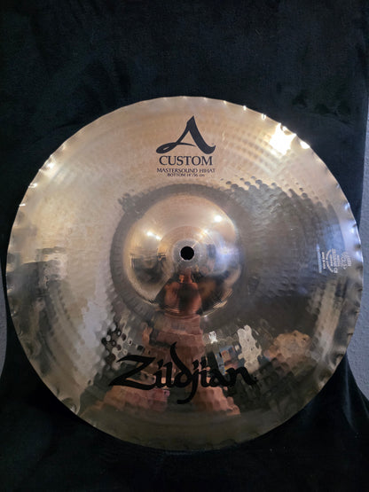 USED - Zildjian 14 inch A Custom Mastersound Hi-hat Brilliant Cymbal - Pair