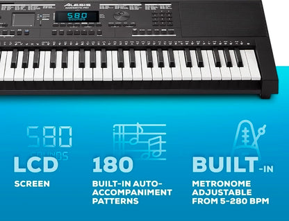 ALESIS HARMONY 61 PRO Keyboard w/ Stand & Bench Combo