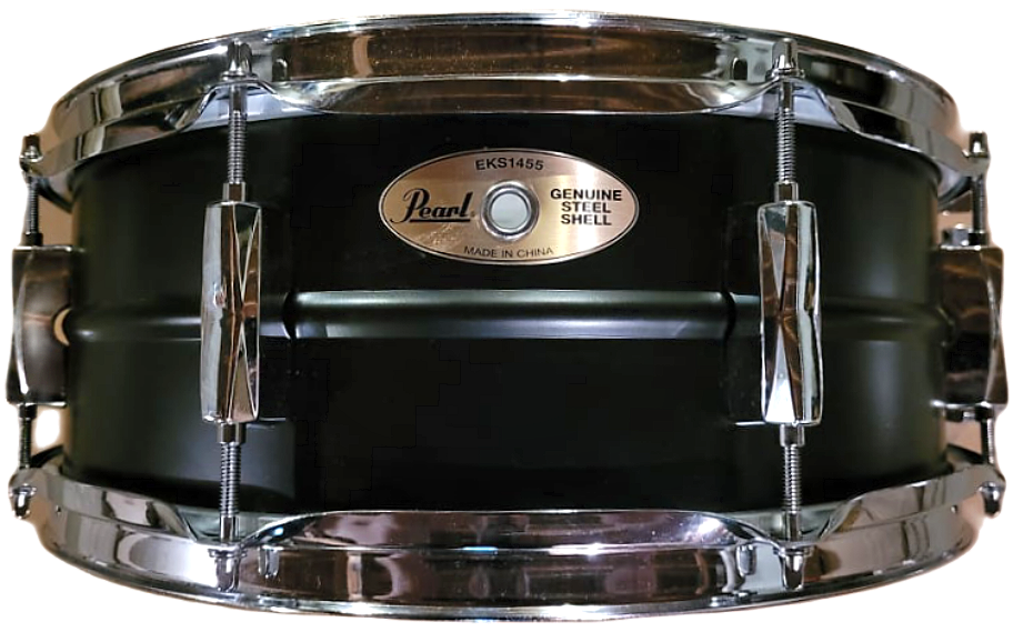 Pearl Steel Snare, Matte Black (EKS1455)
